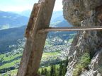 Klettersteig Pinut - Abschnitt mit originalen 100-jährigen Leitern