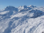 Ausblick von der Bergstation Crap Masegn (2477 m.ü.M.)