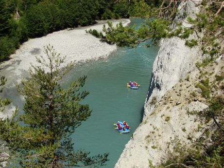 Kanu und River Rafting in der Rheinschlucht